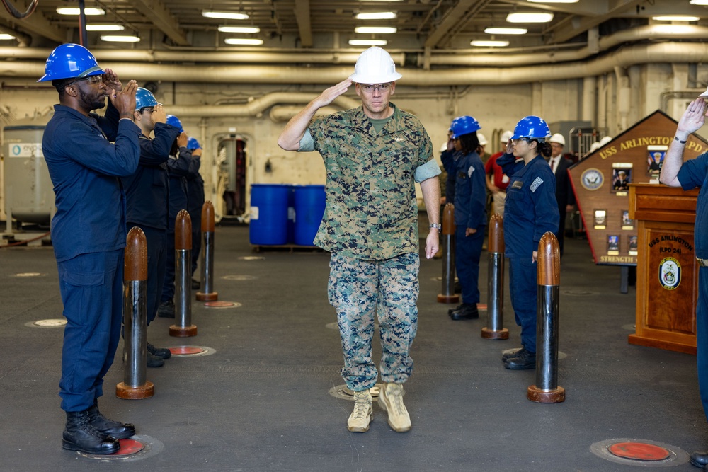 MARFORCOM host a visit to the USS Arlington for the Deputy Commandant of CD&amp;I