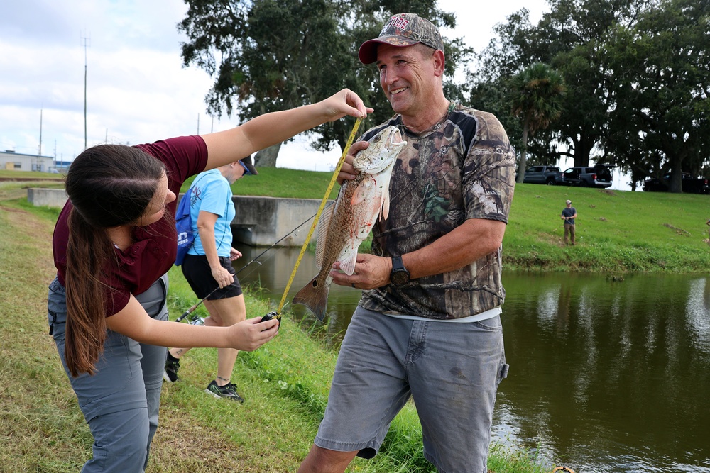 Marine Corps Facility Hosts Lively Fishing Event After Area’s Wettest Summer