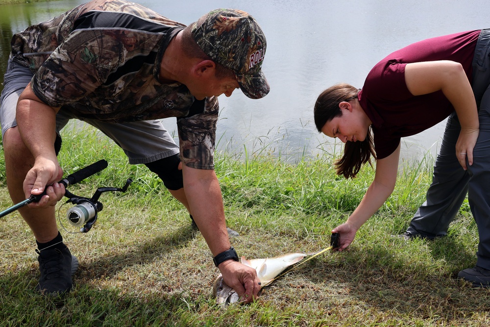 Marine Corps Facility Hosts Lively Fishing Event After Area’s Wettest Summer