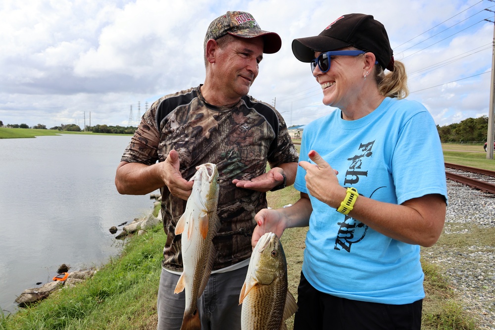 Marine Corps Facility Hosts Lively Fishing Event After Area’s Wettest Summer