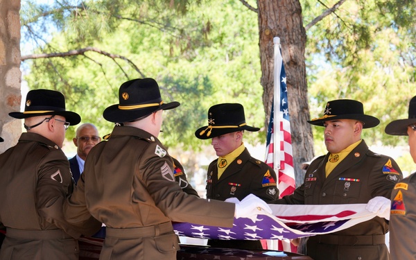 1-1 CAV Troopers fold flag