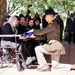 Mrs. Wilson receives her husbands flag