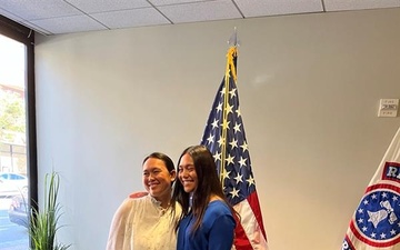 Army Veteran Commissions Sister into the U.S. Army