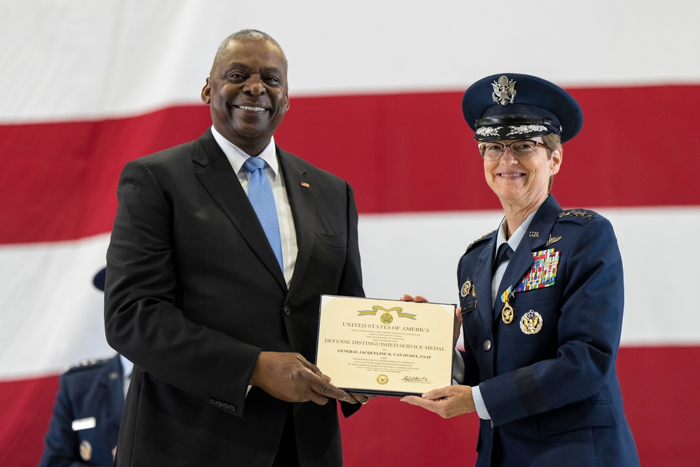 SD Presides Over USTRANSCOM Change of Command Ceremony