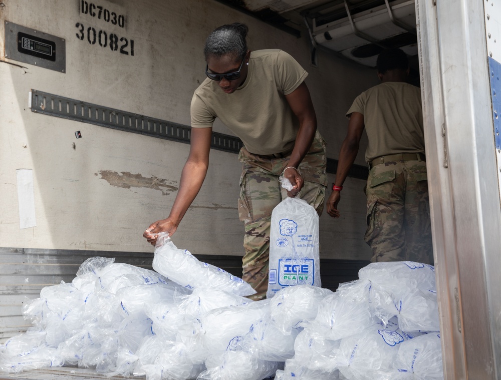 Unloading Emergency Supplies