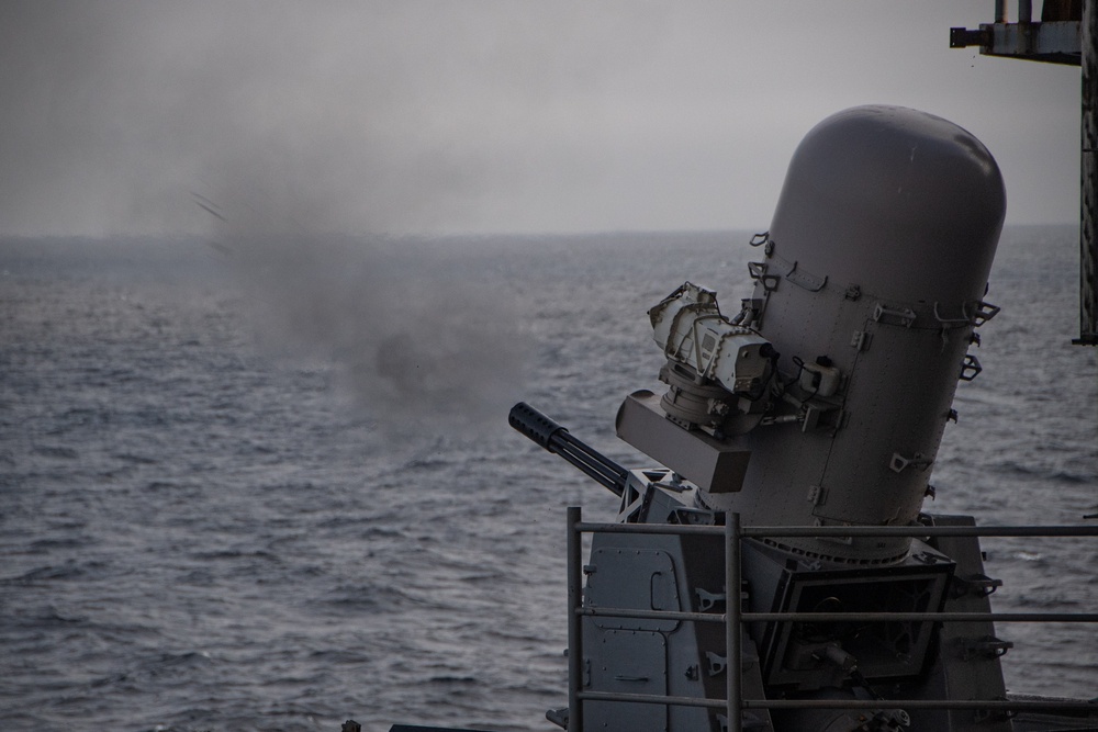 Nimitz Holds a CIWS Live-fire Exercise