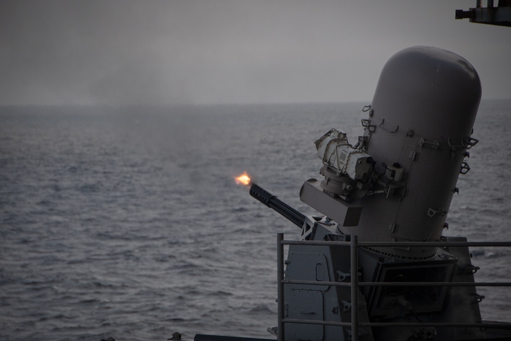 Nimitz Holds a CIWS Live-fire Exercise