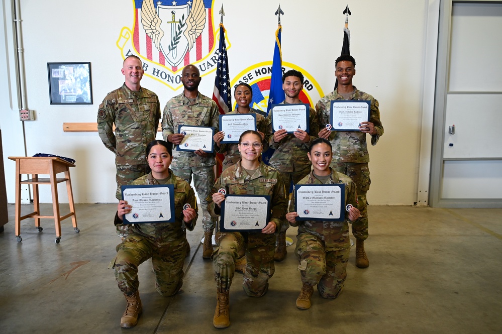 VSFB Graduates New 2024 Honor Guardsmen