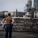 Nimitz Sailors Conduct Maintenance on an Aircraft Engine
