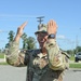 U.S. Army Staff Sgt. Kevin Garcia distributes water and supplies in Gaffney, South Carolina