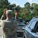 U.S. Army Staff Sgt. Kevin Garcia distributes water and supplies in Gaffney, South Carolina