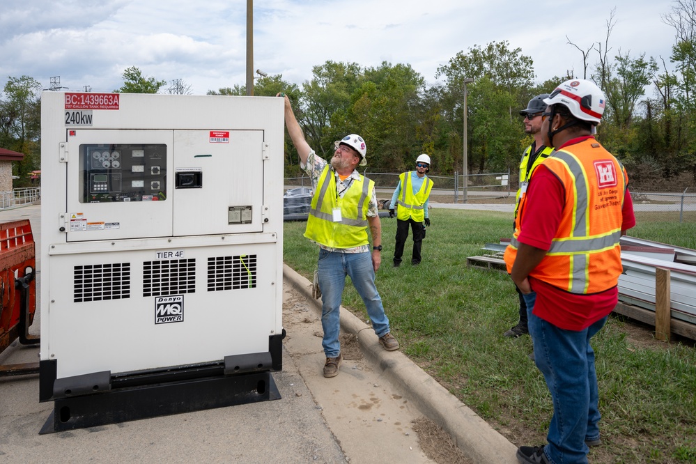 USACE completes installation of two emergency generators in Hendersonville, NC