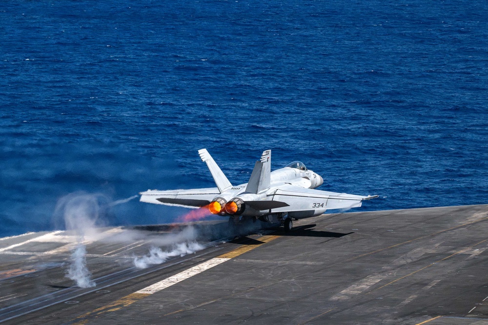 Theodore Roosevelt Conducts Flight Operations in U.S. 3rd Fleet