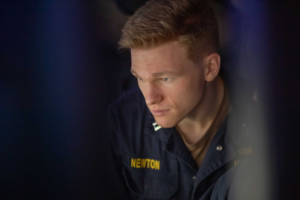 Theodore Roosevelt Sailors Stand Watch in CDC