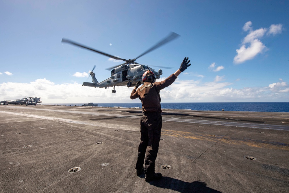 Theodore Roosevelt Conducts Flight Operations in U.S. 3rd Fleet