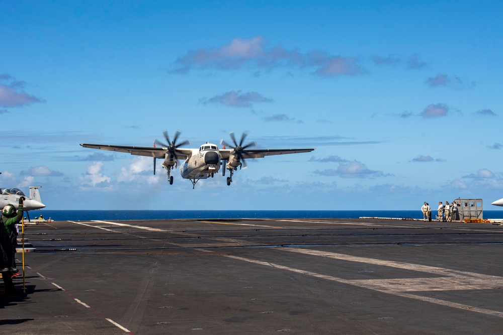 Theodore Roosevelt Conducts Flight Operations in U.S. 3rd Fleet