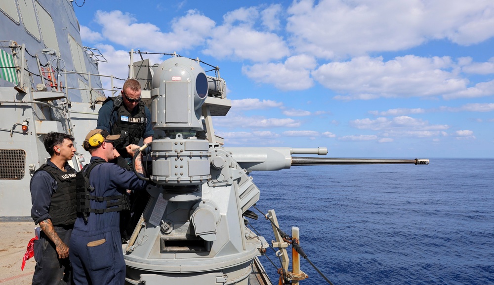 USS Arleigh Burke Live Fire Exercise