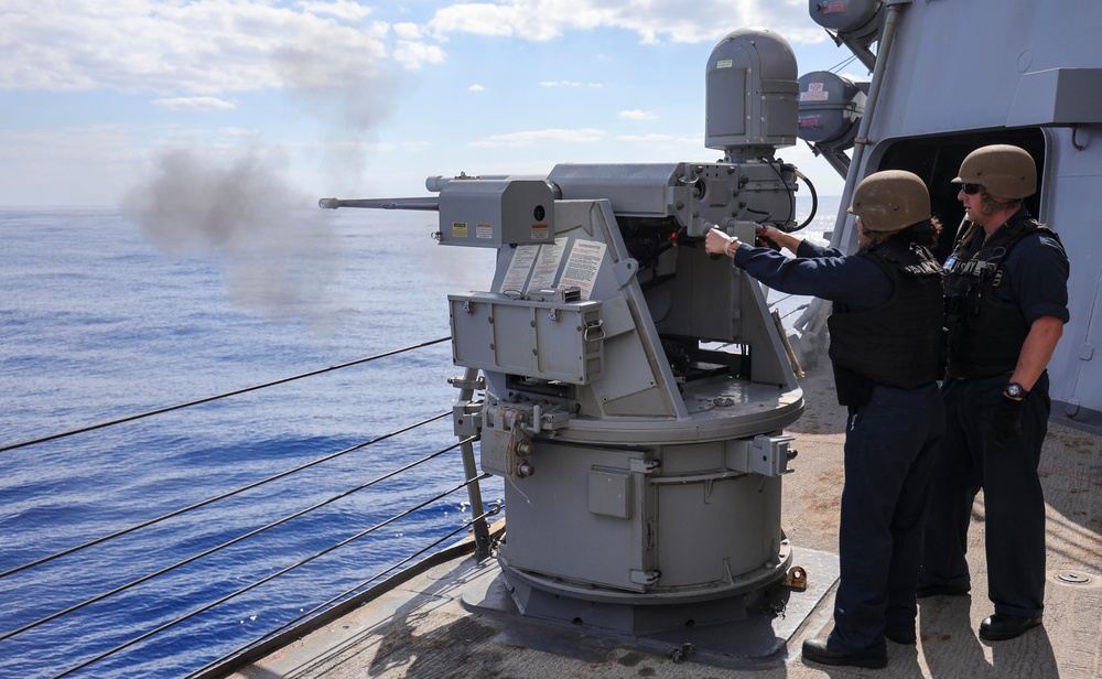 USS Arleigh Burke Live Fire Exercise