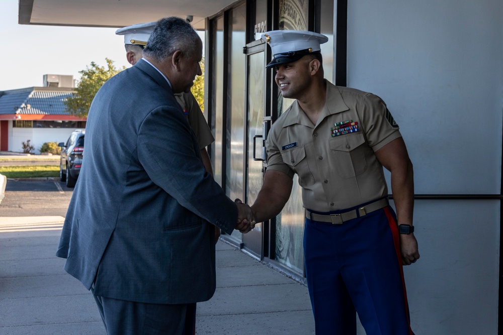 Secretary of the Navy visits RSS Springs North