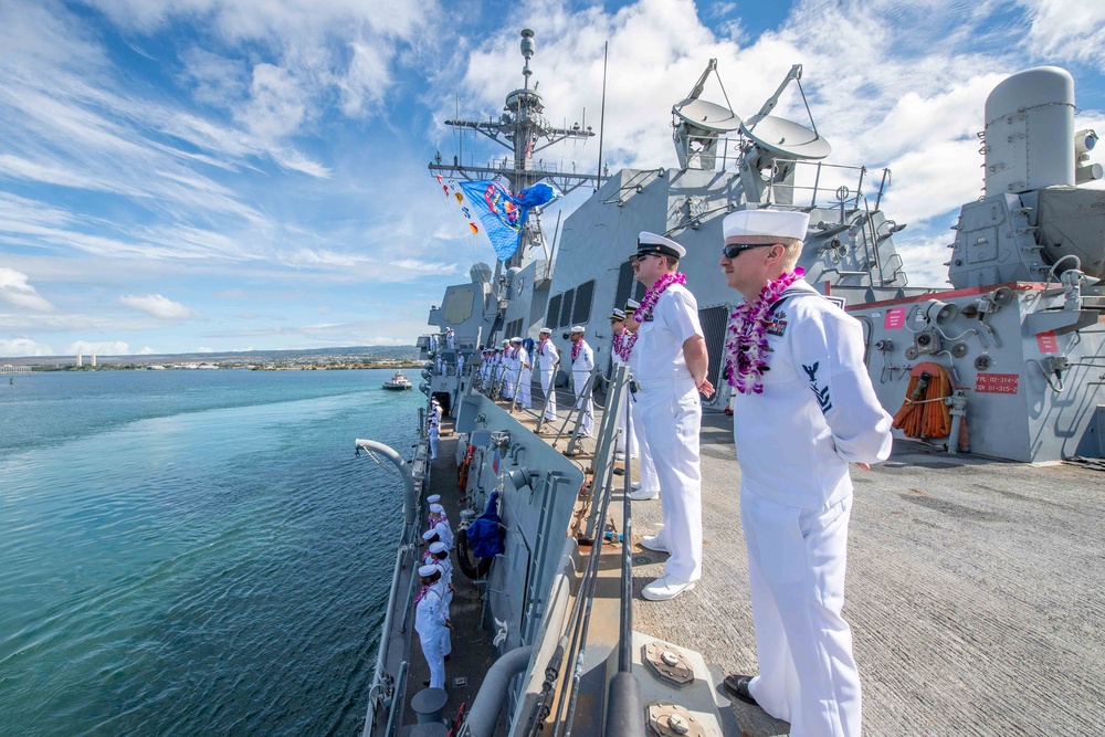 USS Daniel Inouye Returns to Homeport Hawaii