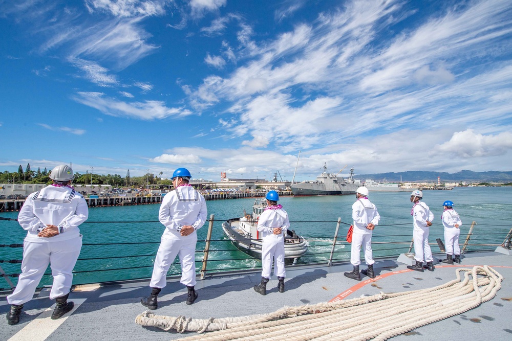 USS Daniel Inouye Returns to Homeport Hawaii