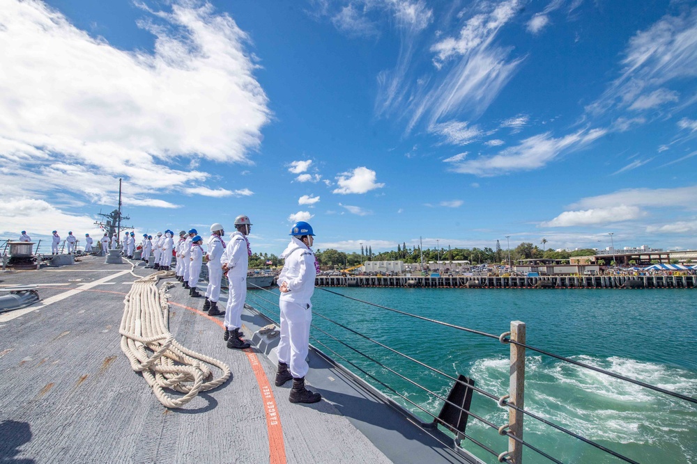 USS Daniel Inouye Returns to Homeport Hawaii