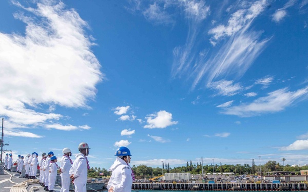 USS Daniel Inouye Returns to Homeport Hawaii