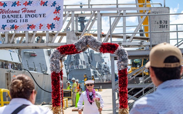 USS Daniel Inouye Returns to Homeport Hawaii