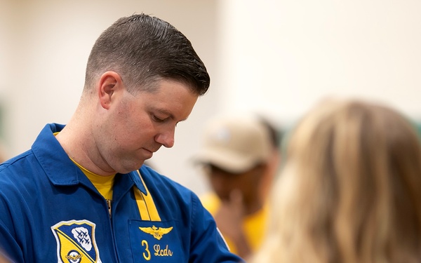 US Navy Blue Angels visit Damonte Ranch High School