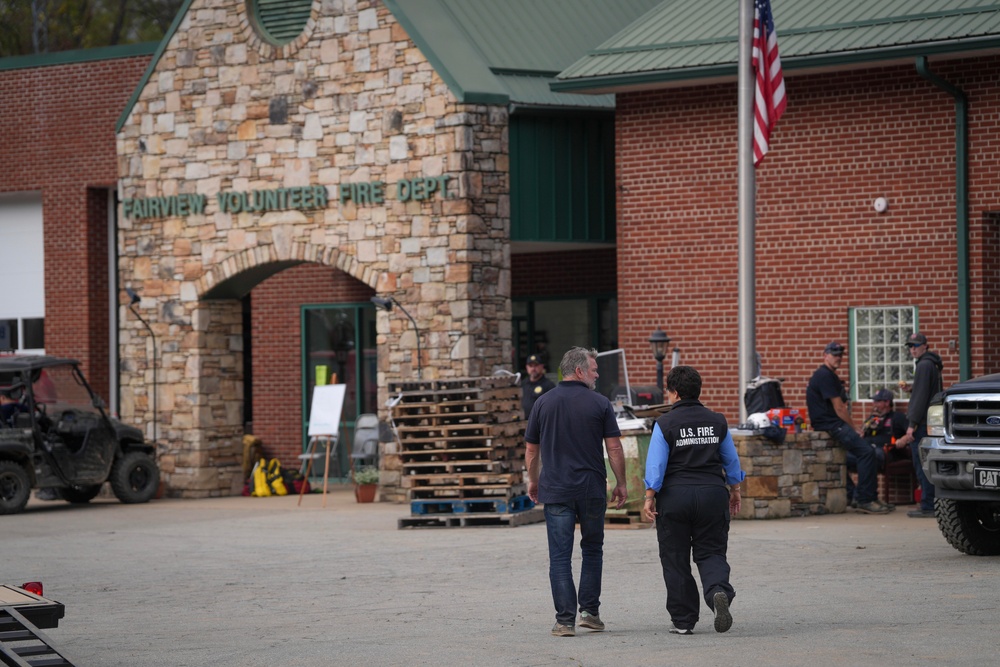 U.S. Fire Administrator Meets with Buncombe County Firefighters