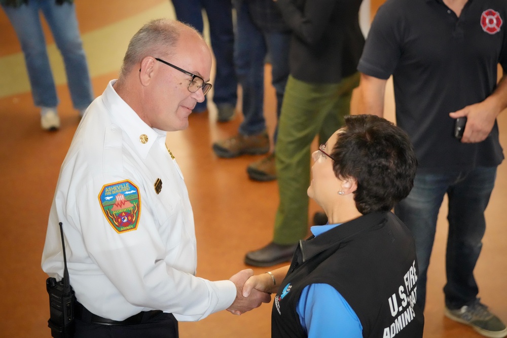 U.S. Fire Administrator Meets with Buncombe County Firefighters