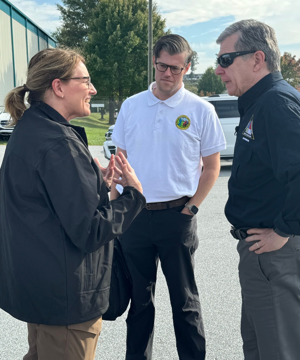 FEMA Administrator, N.C. Department of Health and Human Services Secretary Kody Kinsley and Gov. Roy Cooper Meet to Discuss Response and Recovery Efforts in North Carolina