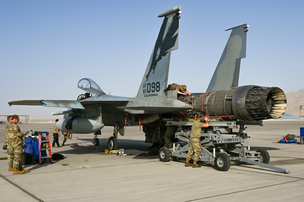 Griffins Support F-15 Eagle WIC at Nellis