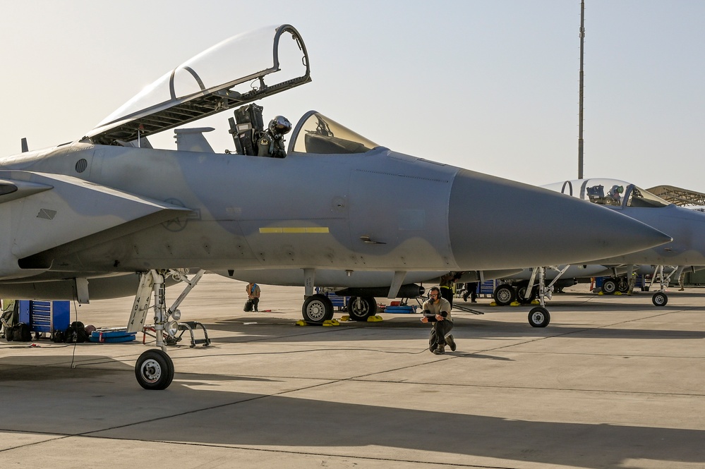 Griffins Support F-15 Eagle WIC at Nellis