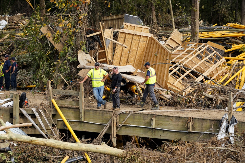 Industrial Park Ravaged by Hurricane Helene Unicoi County, TN