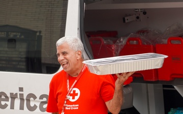 Local Councilman Nick Harden and American Red Cross Volunteers Provide Meals to Hurricane Helene Survivors