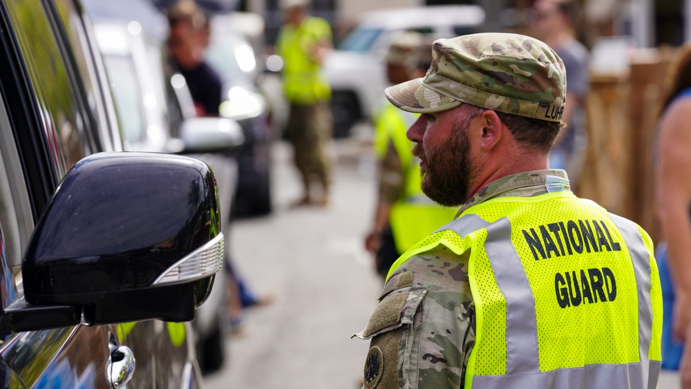 Georgia National Guard and Government Officials Provide Relief Efforts Following Hurricane Helene in Valdosta, Georgia