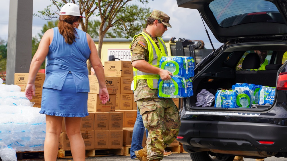 Georgia National Guard and Government Officials Provide Relief Efforts Following Hurricane Helene in Valdosta, Georgia