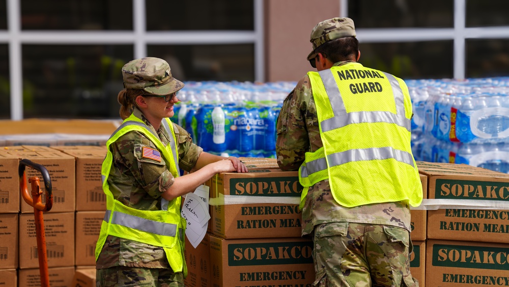 Georgia National Guard and Government Officials Provide Relief Efforts Following Hurricane Helene in Valdosta, Georgia