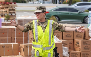 Georgia National Guard and Government Officials Provide Relief Efforts Following Hurricane Helene in Valdosta, Georgia