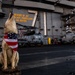 HSM-75 Mascot Howls Aboard Theodore Roosevelt