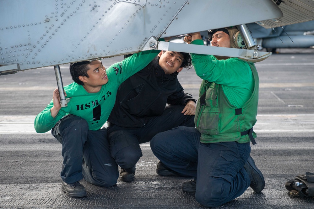 Maintaining Aircraft Aboard Theodore Roosevelt