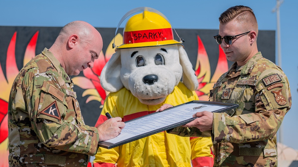 Fire Prevention Week proclamation signing