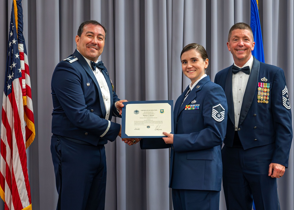 Citizen Airmen inducted as senior noncommissioned officers