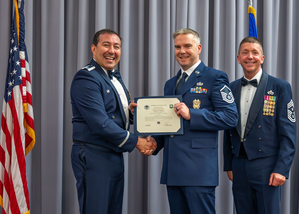 Citizen Airmen inducted as senior noncommissioned officers