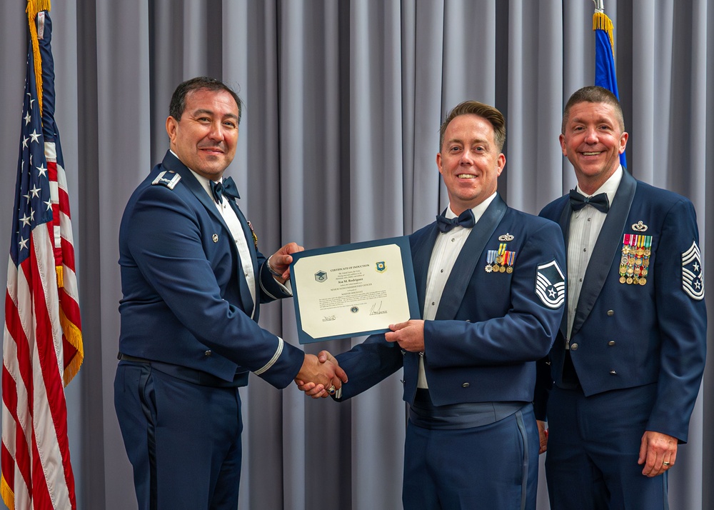 Citizen Airmen inducted as senior noncommissioned officers