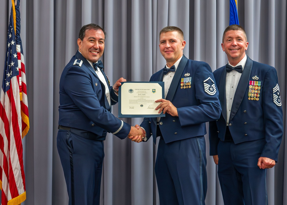 Citizen airmen inducted as senior noncommissioned officers