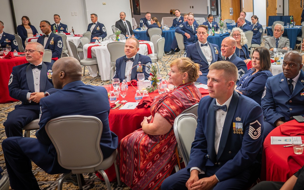 Citizen airmen inducted as senior noncommissioned officers