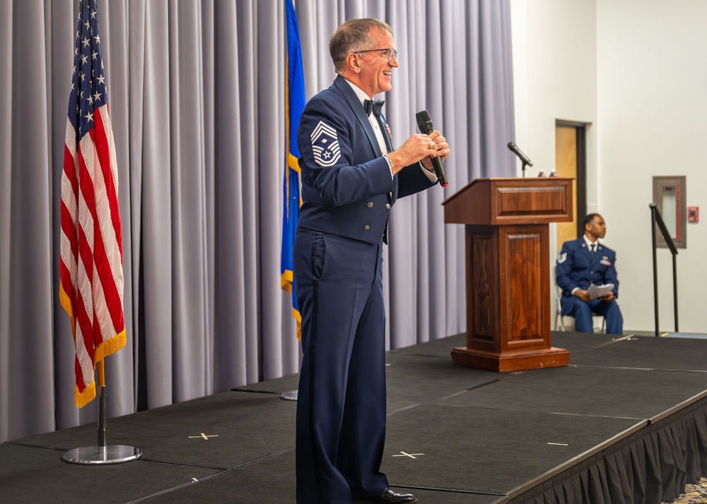 Citizen airmen inducted as senior noncommissioned officers