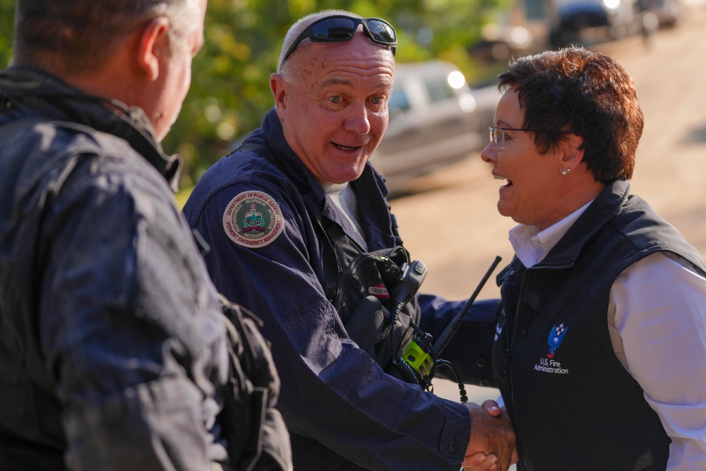 U.S. Fire Administrator Meets with First Responders and Community Members in Buncombe, NC